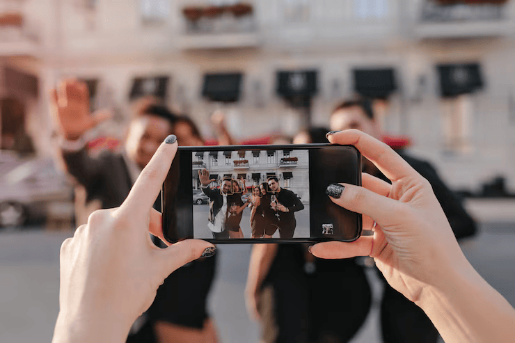 Photographer at an event